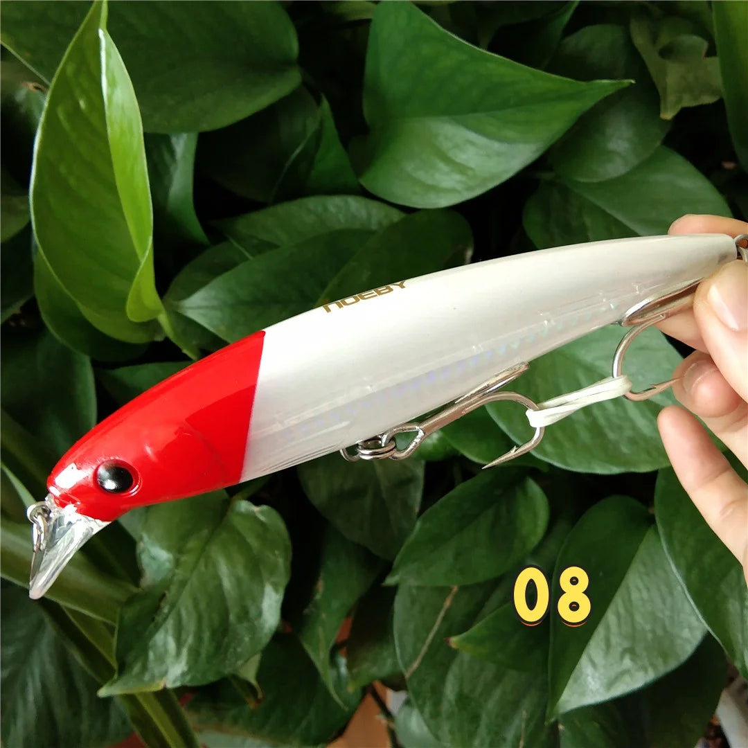 Noeby 1pc 14cm 40g Floating Minnow Lure for Sea Fishing 0 to 2.5m