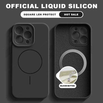 Luxury Liquid Silicone Magnetic Phone Case For iPhone 15 14 16 Plus 16E 11 12 13 16 Pro Max SE4 Magsafe Charge Protector Cover