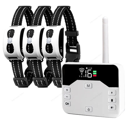 2 IN 1 Wireless Electronic Dog Fence System & Remote Training Collar Beep Shock Vibration and Pet Containment For All Size Puppy
