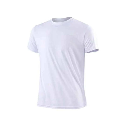 Men's Quick Dry Short Sleeve Gym Tee Moisture Wicking Round Neck Lightweight