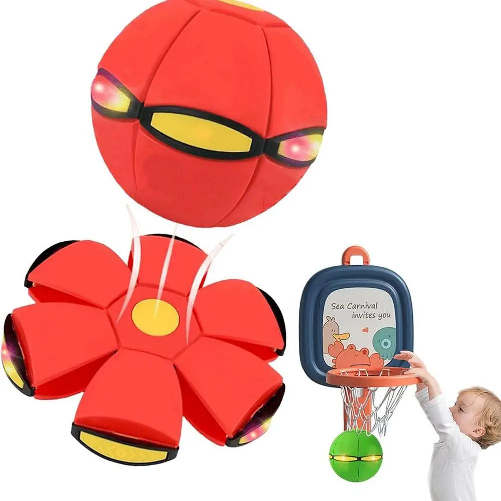 Ufo Stomp Rocket Launcher Magic Flying Saucer Bouncy Stomp Ball Interactive Toys Gift Outdoor Decompression Transformation Sport