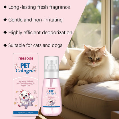 YEGBONG Pet Cologne It emits the Scent of Baby Powder, Keeps Pets Fresh and Pleasant for a Long Time, and Avoids Odor