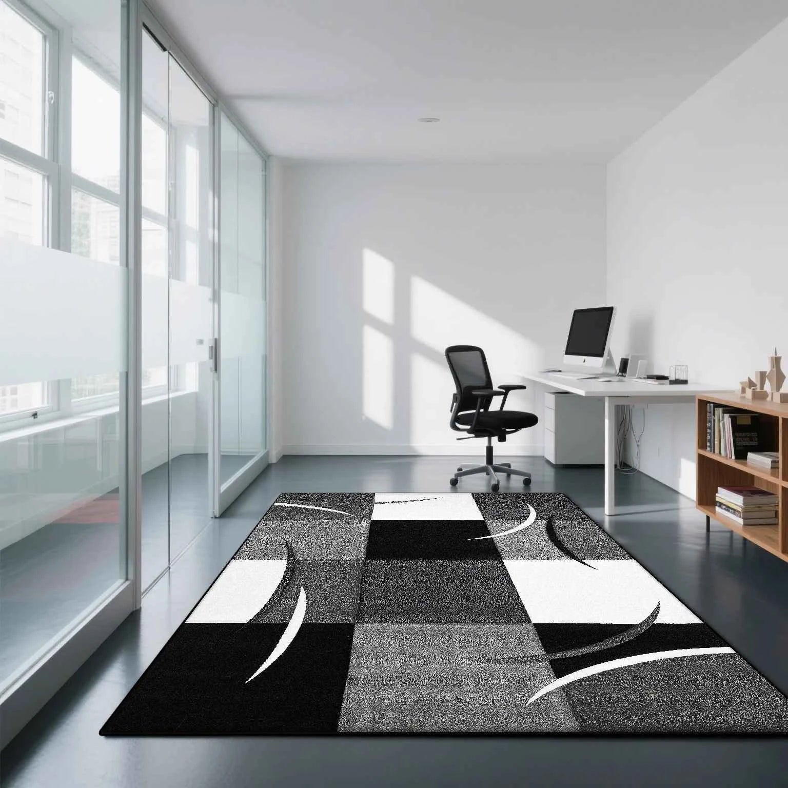 Geometric Modern Style Carpet Living Room Non-slip Gaming Room Decoration Nordic Large Area Rugs Washable Rug Coffee Tables Mat