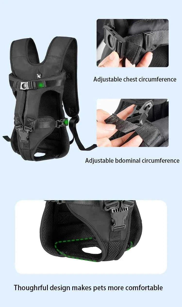 Pet Backpack Carrier For Cats And Dogs Front Travel Bag For Small Medium Dogs