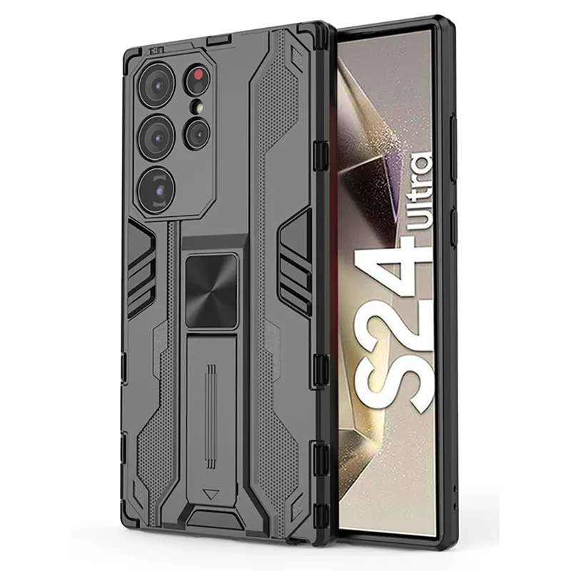 Magnetic Armor Case For Samsung S24 Ultra S23 S22 Plus S21 S21 FE Coque For Samsung A52S A32 A22 A21S A72 Shockproof Phone Cover