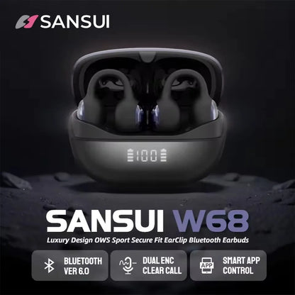 Clip On Wireless Earphones With Noise Reduction And Intelligent Positioning For Comfortable And Stable Communication