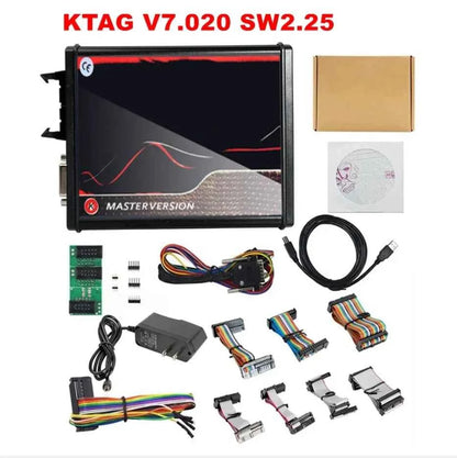 KESS V2.80 EU Red 4 LED KTAG V7.020 Master ECU Programmer OBD2 Tuning