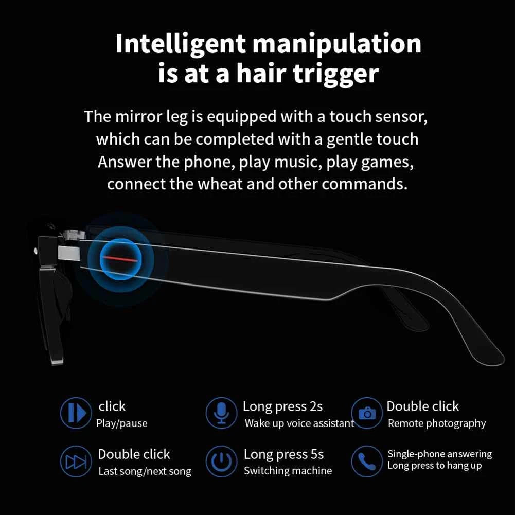 4K Smart Glasses AI With 8MP Camera For Video Recording Translation