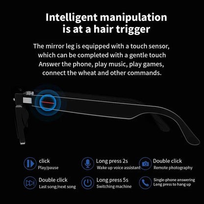 4K Smart Glasses AI With 8MP Camera For Video Recording Translation