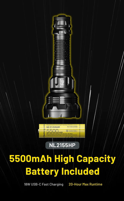 NITECORE Flashlight P40 seraching light Hunting  2000 lumens Ultra Bright Long Range flashlamp included wireless remote switch