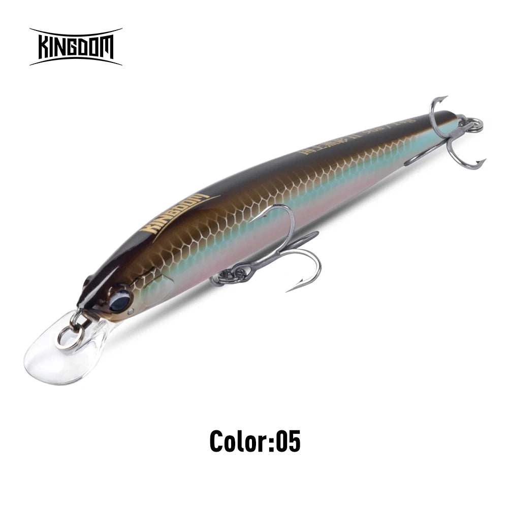 Kingdom Kingart II Minnow Sinking Long Throw Lure 70mm 90mm 110mm Bass
