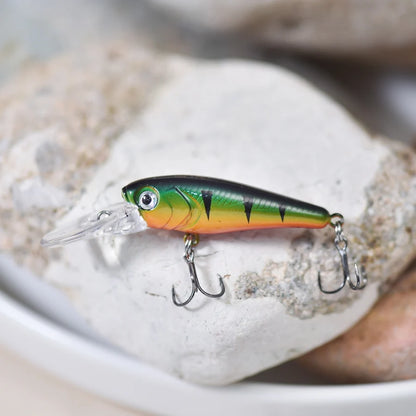 Floating Minnow Lure 40mm 3g Carp Perch Crankbait Wobblers Fishing Tackle
