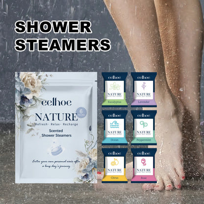 EELHOE Shower Steamer Tablets Nourishing Spa Bath 6 Pack Odor Elimination
