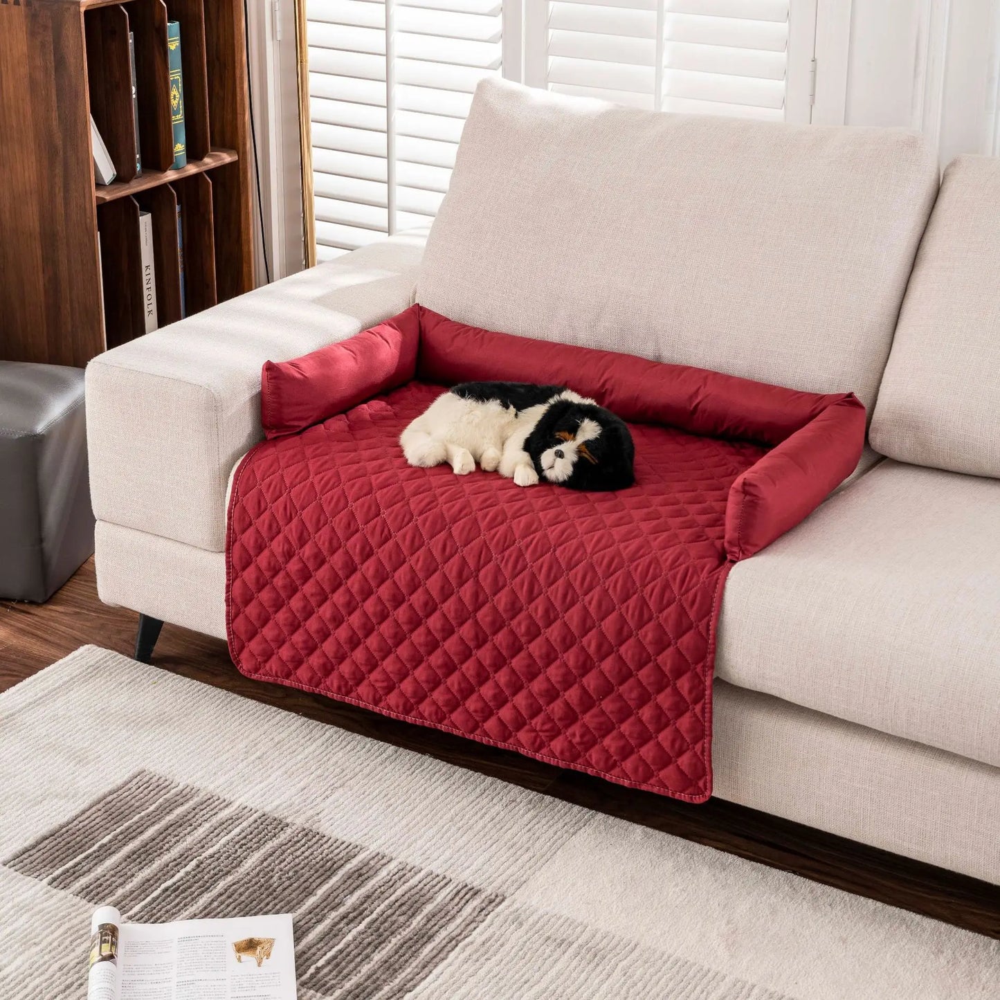Luxury Pet Cat and Dog Sofa Bed Living Room Calming Folding Mattress Waterproof Cat and Dog Pet Mat All Season Universal Sofa