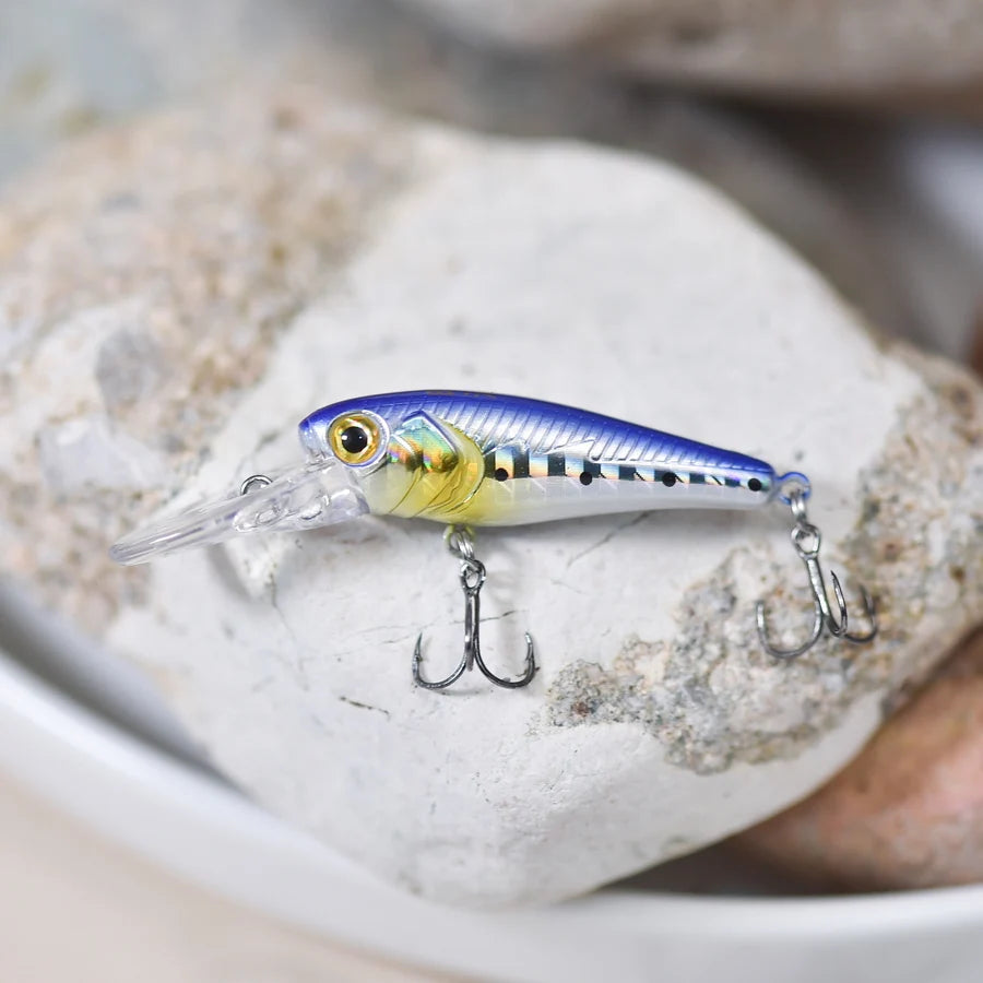 Floating Minnow Lure 40mm 3g Carp Perch Crankbait Wobblers Fishing Tackle