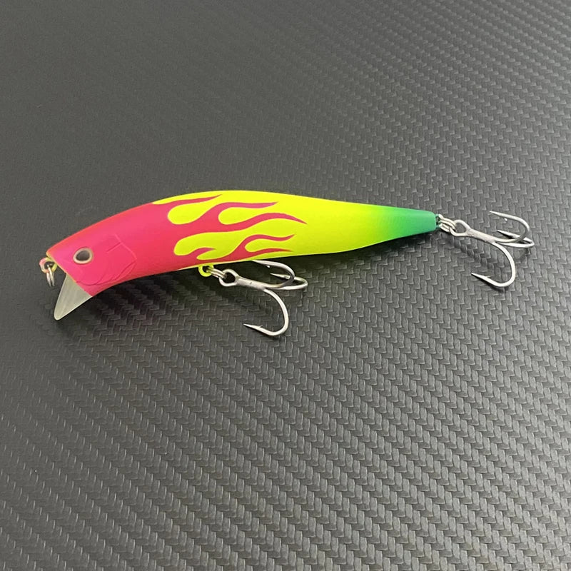 Saltwater Shallow Diving Lure Morethan Crosswake 111F 18g For Sea Bass Mackerel