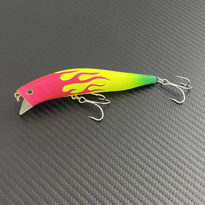 Saltwater Shallow Diving Lure Morethan Crosswake 111F 18g For Sea Bass Mackerel