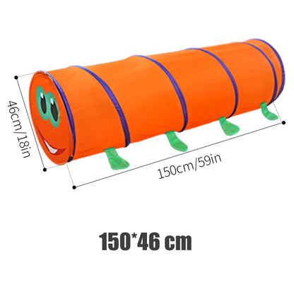 Portable Children's Tent Crawling Tunnel Kids Little House Play House Tipi Tent Indoor Toy Tube Baby Crawling Games Rainbow Tent