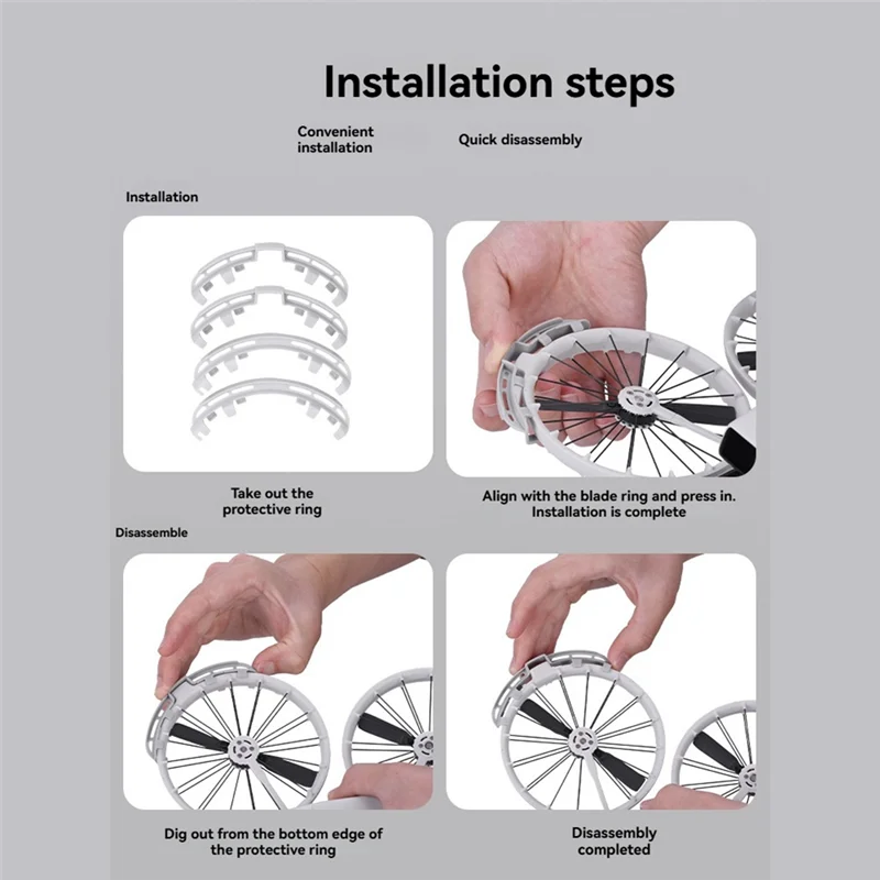 B04B-DJI Flip Drone Accessories: Propeller Guard, Anti Collision Protective Ring For Blades