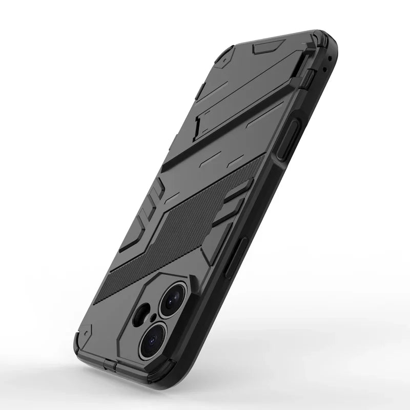 Armor Shockproof Protective Magnetic Holder Case For iPhone 16 Pro Max 15 14 12 13 11 Pro Max 15 14 16 Plus 13 12 Mini Cover