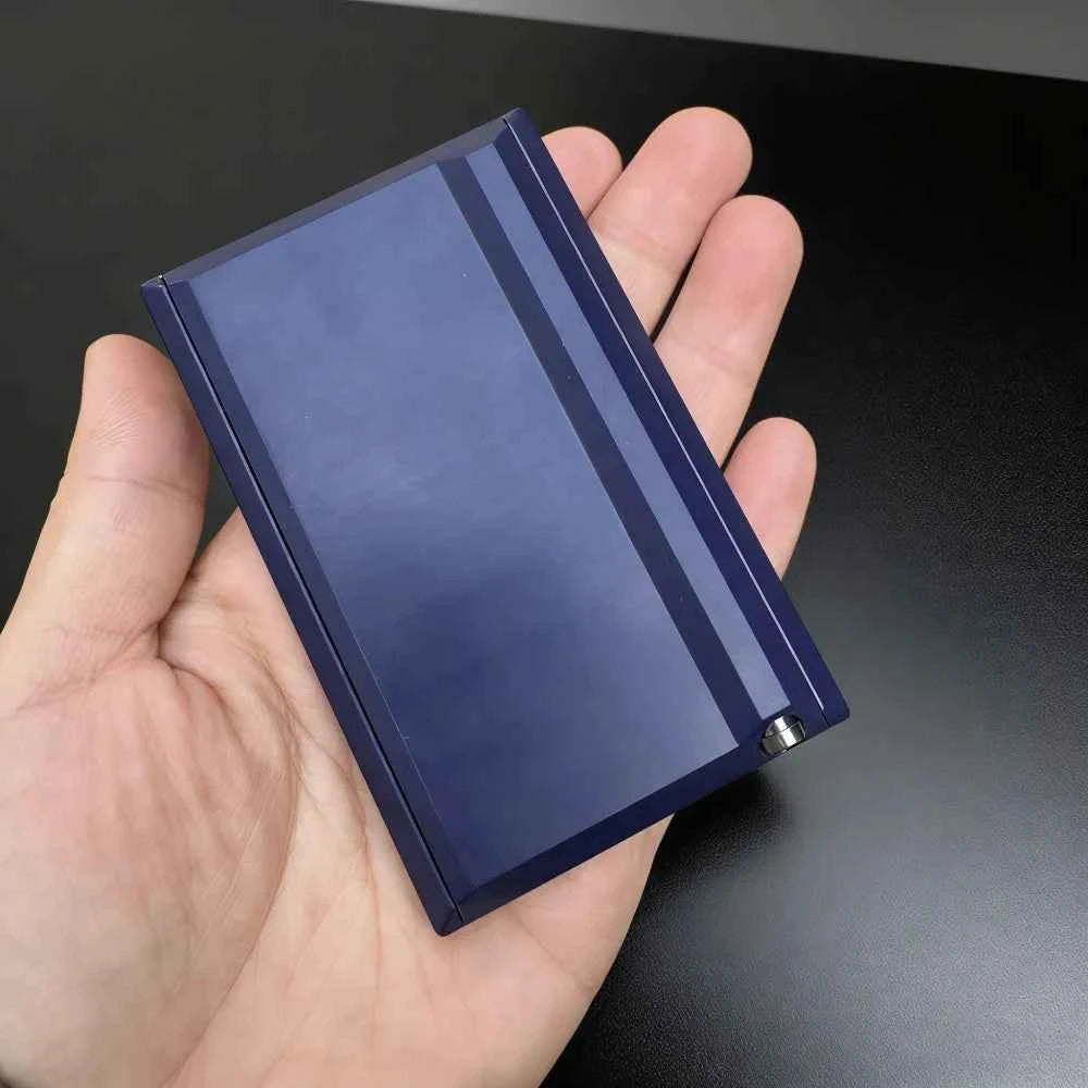 8 Compartment Cigarette Rolling Case Slide Lid Aluminum Straw Portable