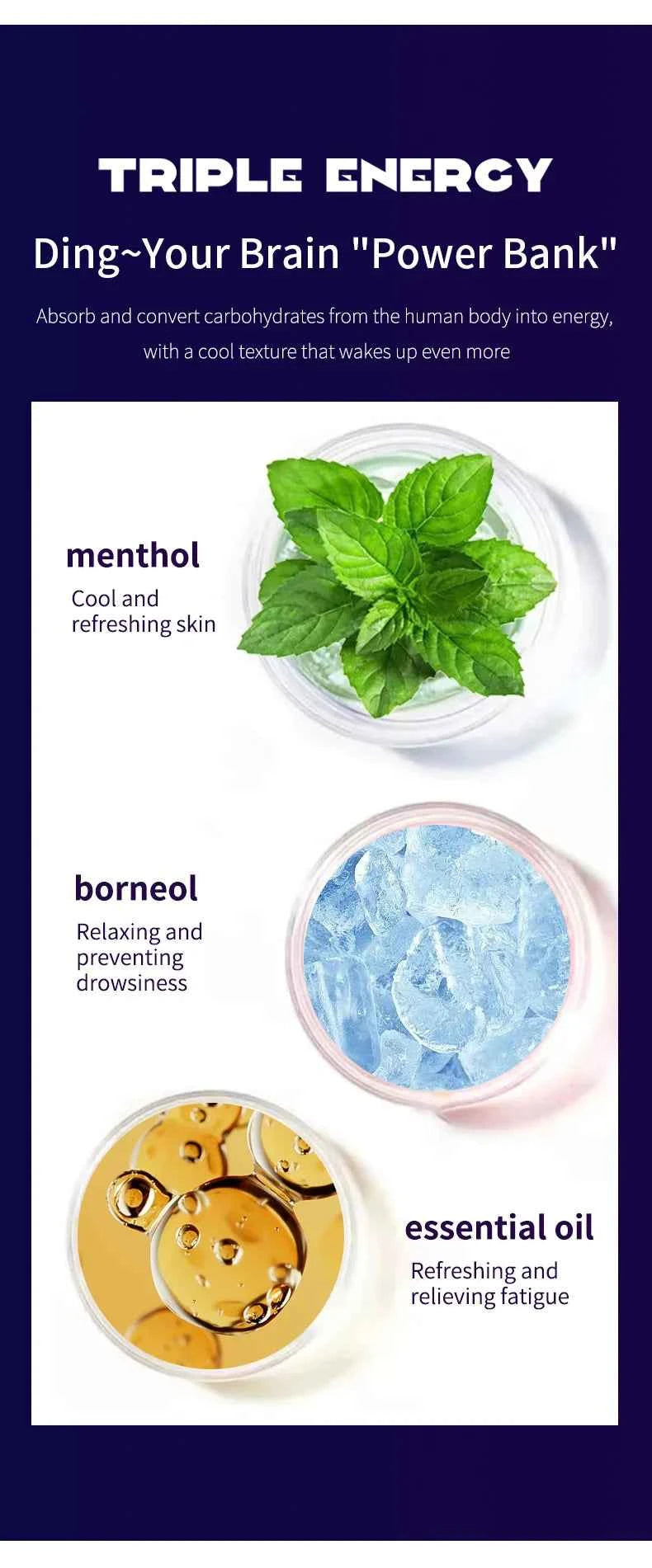 O'CHEAL Alcohol Free Energizing Aromatherapy Inhaler Bar Vapors Stick