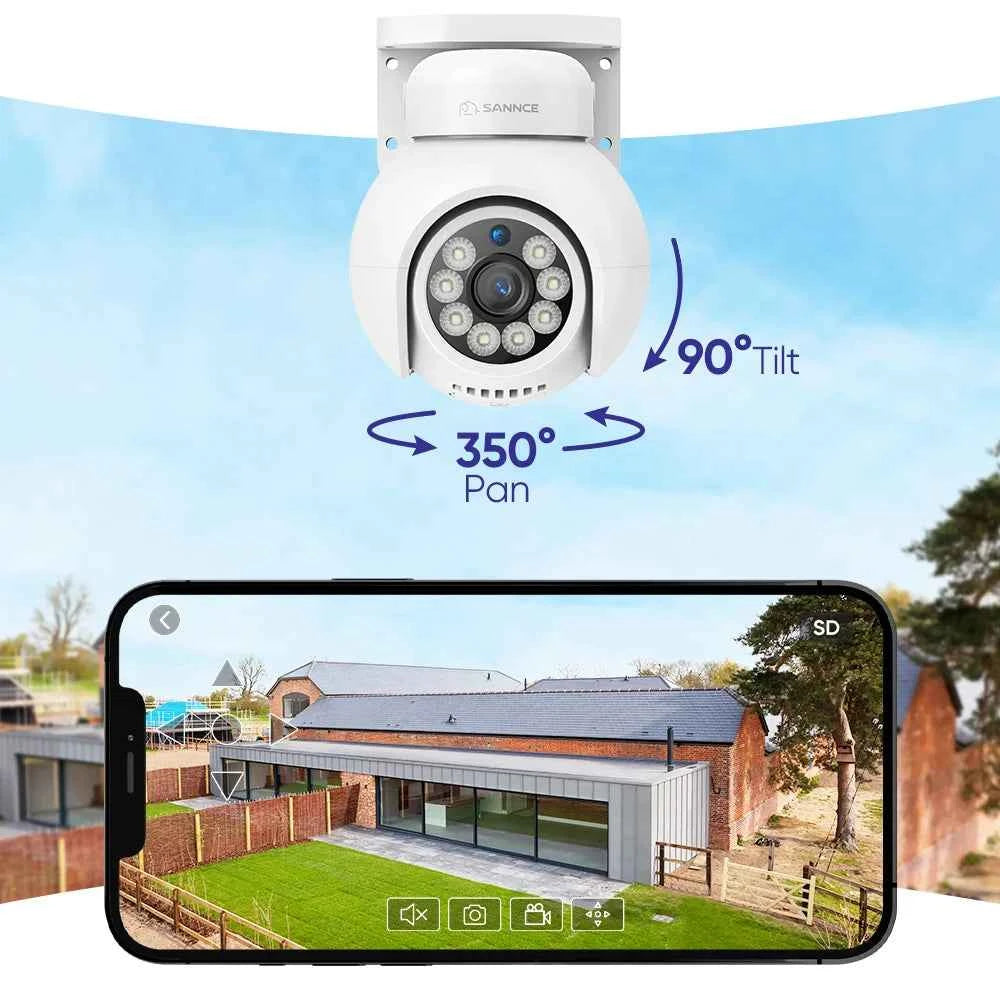 SANNCE 4K UHD 8MP POE Security Camera System 16 Channel NVR Outdoor IP Cameras