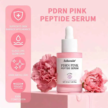 PDRN Pink Peptide Serum, Pink Glow Serum, Peptide Niacinamide Hydrating  Moisturizing Firming,Uneven Skin Tone,Korean Skin Care