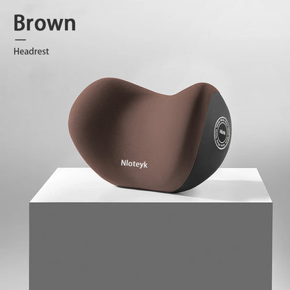 Car Neck Pillow Memory Foam Protection Lumbar Backrest Cushion Lumbar Cushion Car Headrest Seat Travel Interior Accessorie