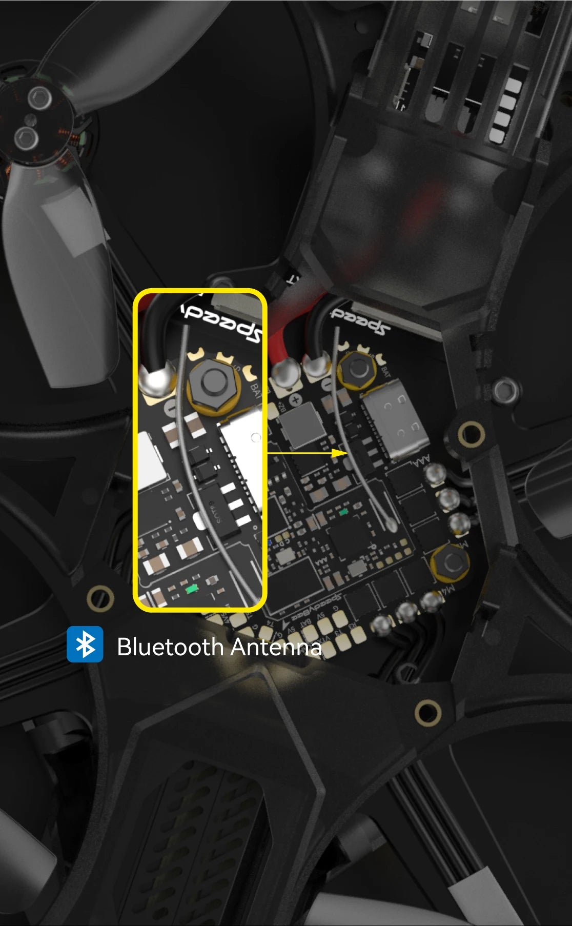 SpeedyBee BEE25 power 2.5-inch with F405 AIO FC Built-in LED ELRS 2.4G/TBS CRSF Nano Receiver for FPV Freestyle