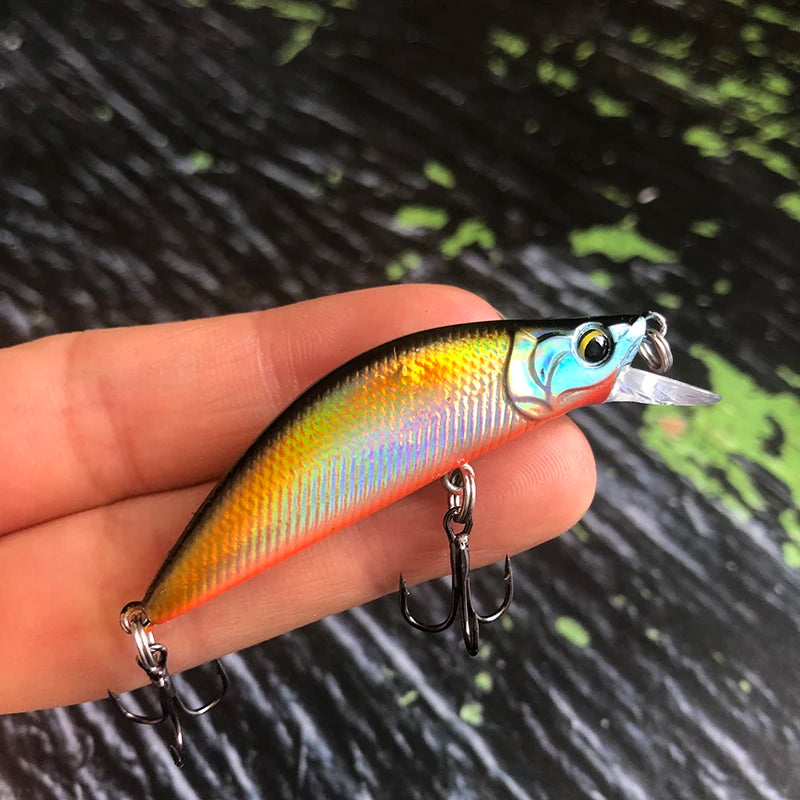Trout Fishing Lures 50mm 4.5g Sinking Minnow Artificial Hard Bait