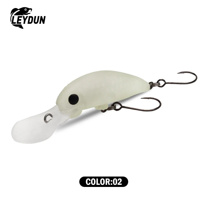 LeyDun Floating Minnow Lures 40mm 2.8g Shallow Diving Crankbait