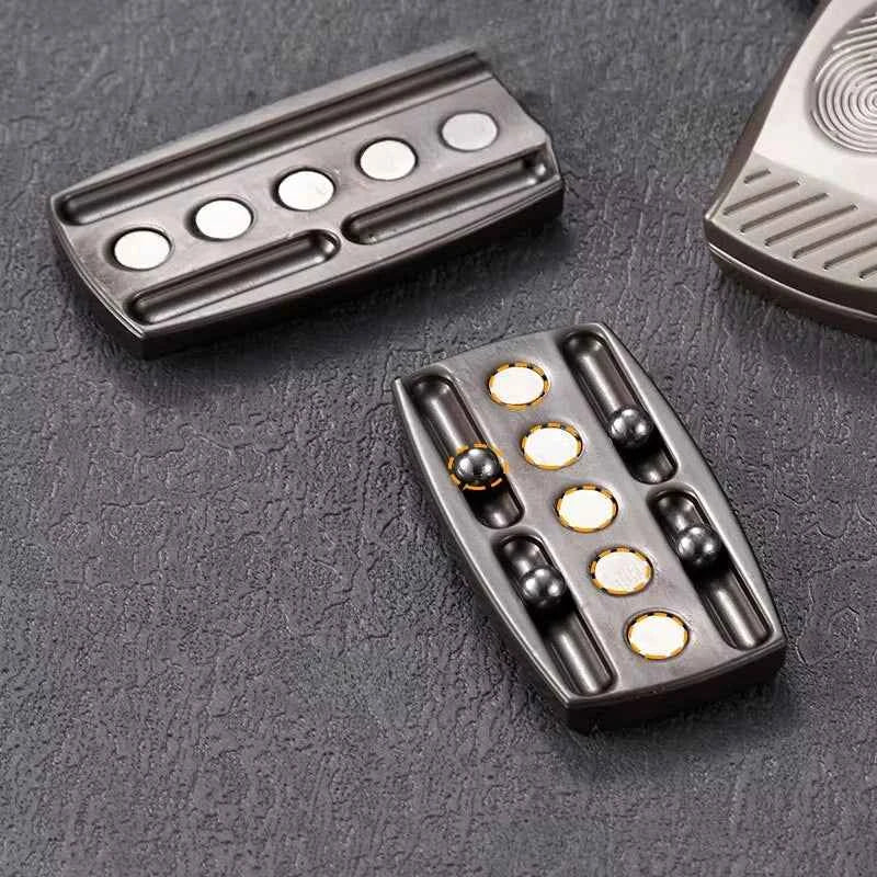 Fingerprint Magnetic Haptic Slider EDC Fidget Toy Metal ADHD Anxiety Relief