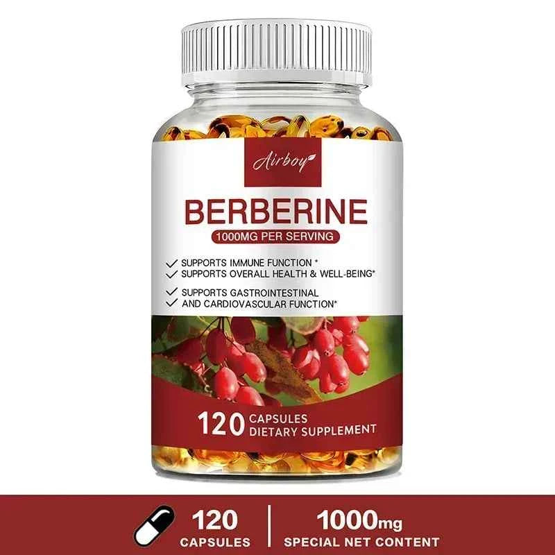 Berberine Capsules For Immune Support Digestion Energy And Anti Aging