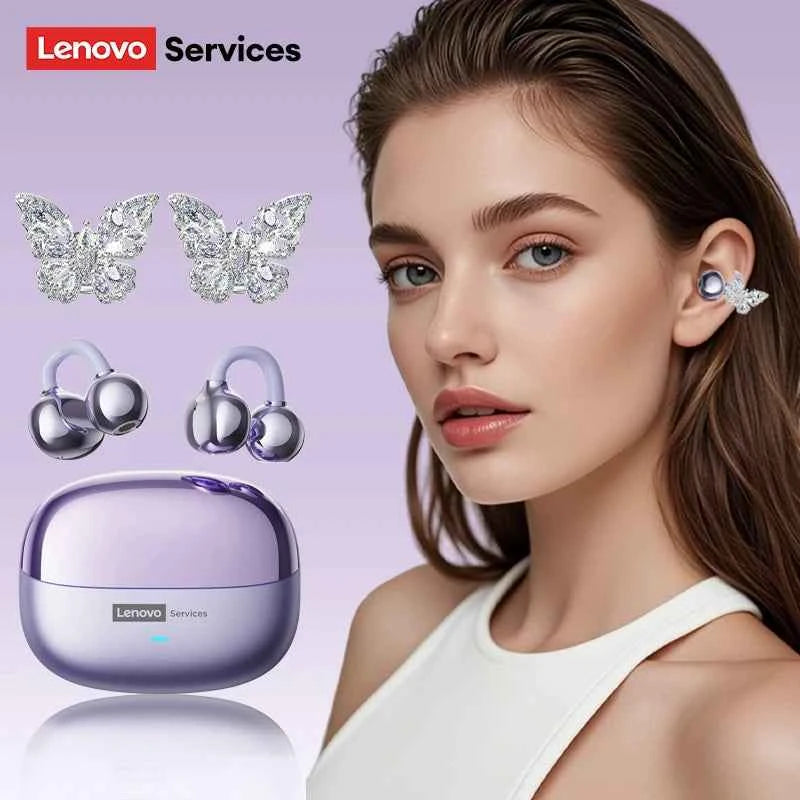 Lenovo LE302 OWS Ear Clip Wireless Earphones Low Latency Bluetooth Headphones