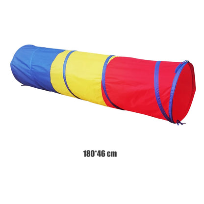 Portable Children's Tent Crawling Tunnel Kids Little House Play House Tipi Tent Indoor Toy Tube Baby Crawling Games Rainbow Tent