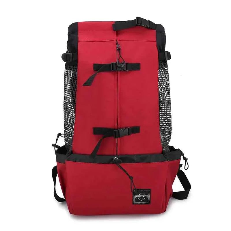 Breathable Adjustable Washable Pet Backpack Carrier For Medium Dogs Polyester