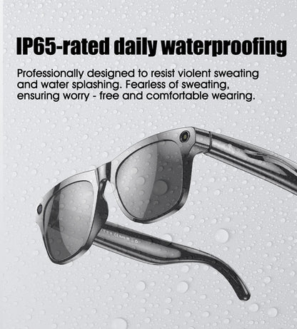 For Xiaomi 4K AI Smart Glasses Chat GPT HD Camera Bluetooth Call Voice Assistant Music Player Translate Photochromic Glasses