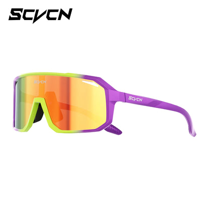 SCVCN Night Vision Glasses Hiking Eyewear Cycling Glasses Driving Eyewear Fashion Polarized Sunglasses Y2K UV400 Mtb Goggles Man