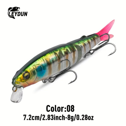 LEYDUN 72mm Minnow Fishing Lure 8g Hard Body Swimbaits Bass Pike