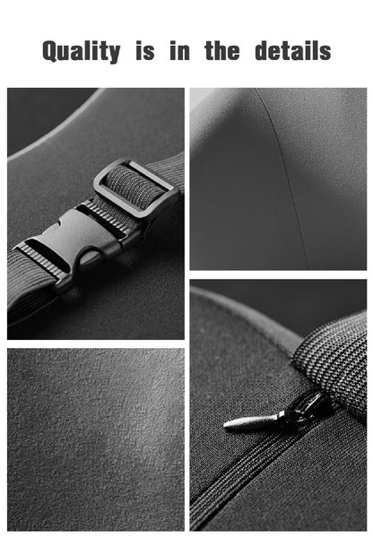 Car Neck Pillow Memory Foam Protection Lumbar Backrest Cushion Lumbar Cushion Car Headrest Seat Travel Interior Accessorie