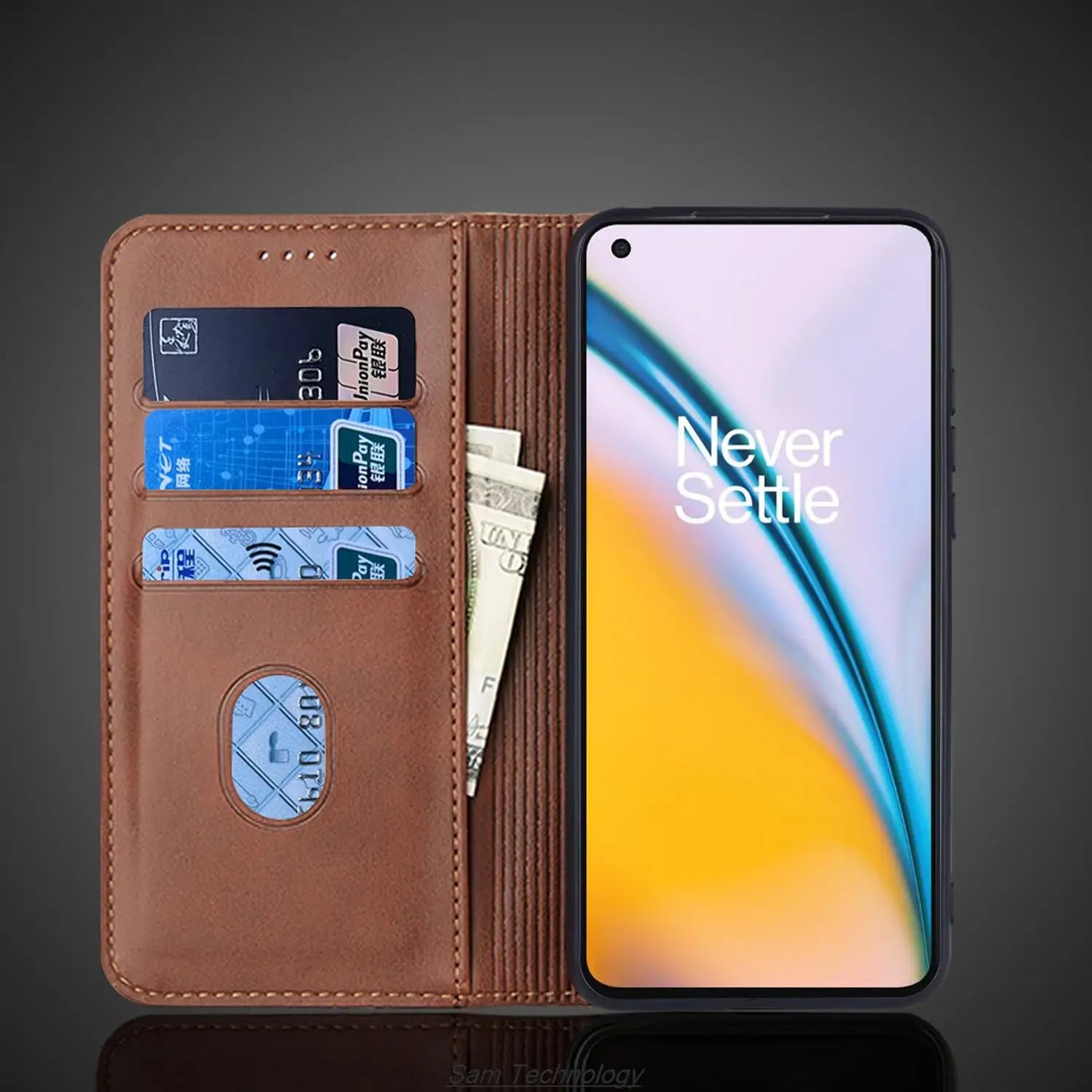 Magnetic attraction Leather Case for Oneplus Nord 2 5G / 1+Nord2 5G Holster Flip Cover Case Wallet Phone Bags Capa Fundas Coque
