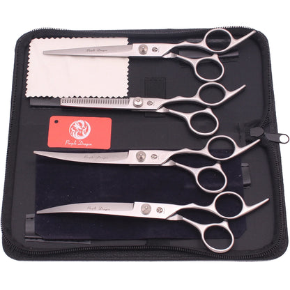 Dog Grooming Scissors Purple Dragon 6" 7" Stainless Pet Beauty Scissors Cutting Scissors Thinning Shears Curved Scissors Z3001