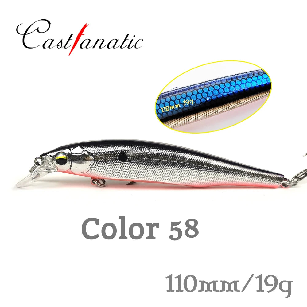 TheTime Phantom2 110SP Suspend Wobbler Minnow Lure 110mm 19g For Pike Sea Bass