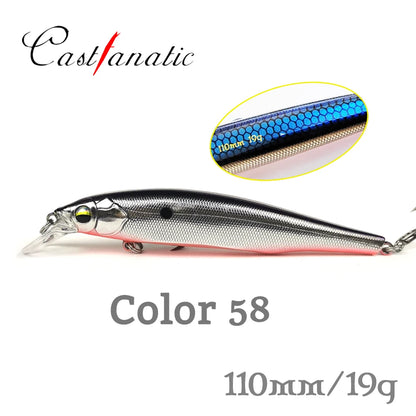 TheTime Phantom2 110SP Suspend Wobbler Minnow Lure 110mm 19g For Pike Sea Bass