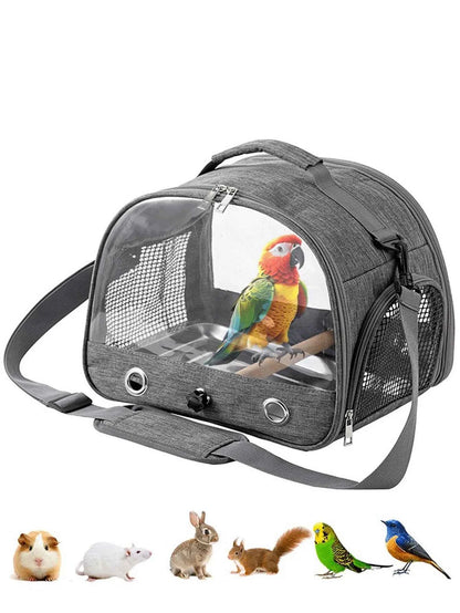 Foldable Portable Pet Backpack Carrier With Transparent Window For Small Pets