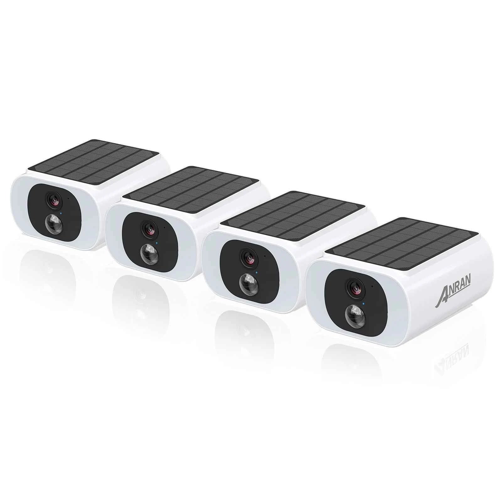 ANRAN 2 3 4 Pack Outdoor WiFi Solar Battery Camera Floodlight Night Vision Alarm