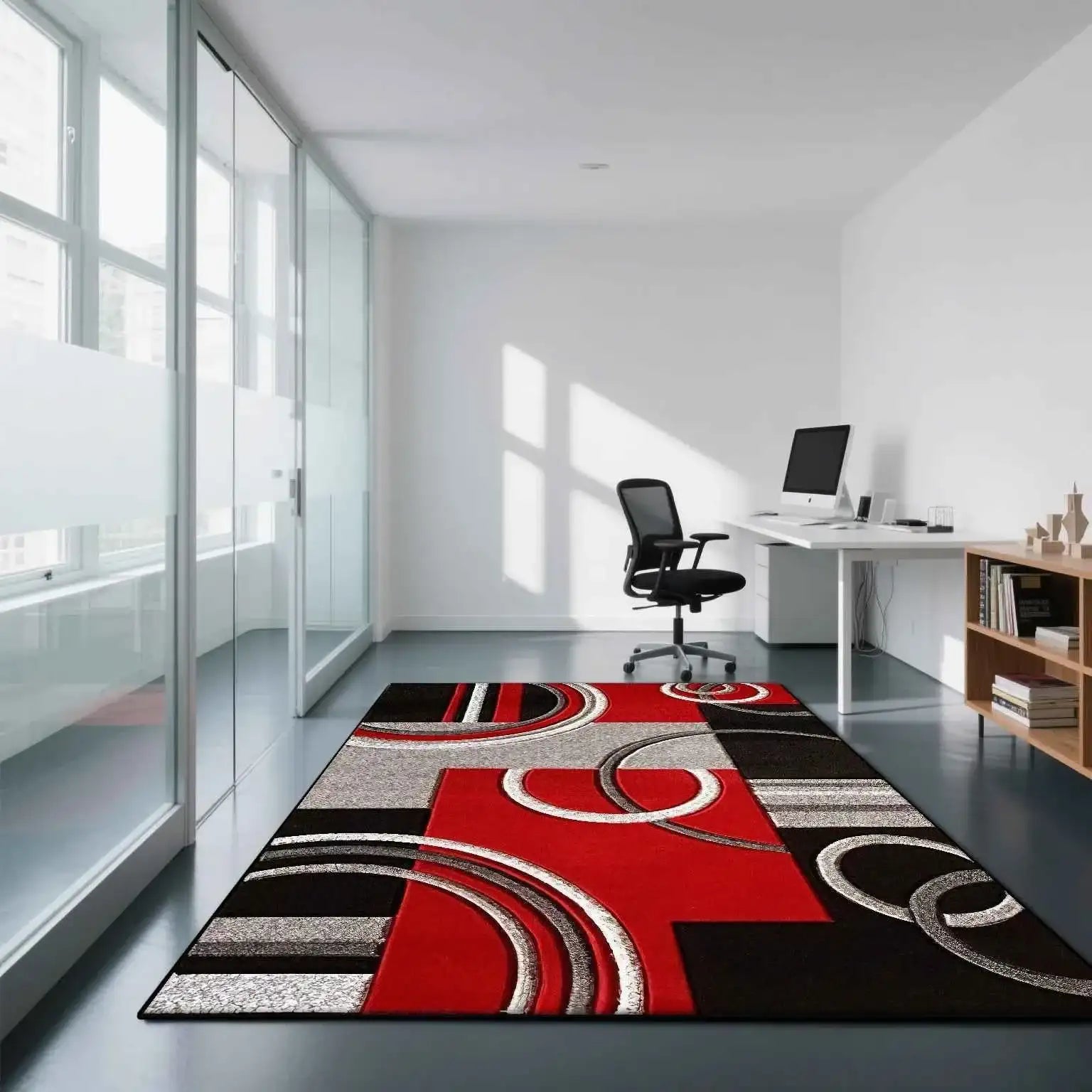 Geometric Modern Style Carpet Living Room Non-slip Gaming Room Decoration Nordic Large Area Rugs Washable Rug Coffee Tables Mat