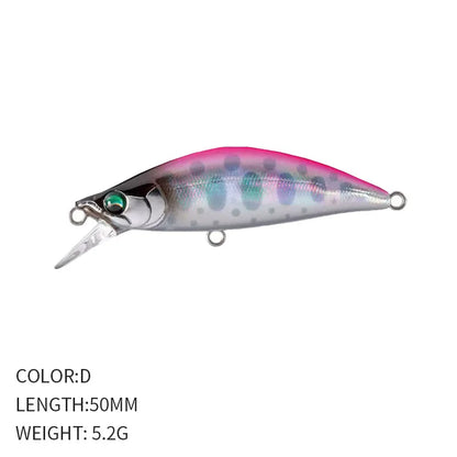 Sinking Minnow Lure 6cm 6.5g Wobbler Jerkbait Bass Sea Fishing Crankbait