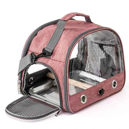 Foldable Portable Pet Backpack Carrier With Transparent Window For Small Pets